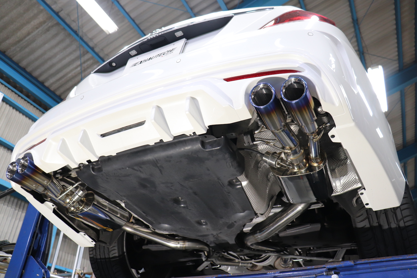 メルセデス W222 S550 可変バルブマフラー エキゾーストシステム エイムゲイン社様製エアロフィッティングワンオフ製作